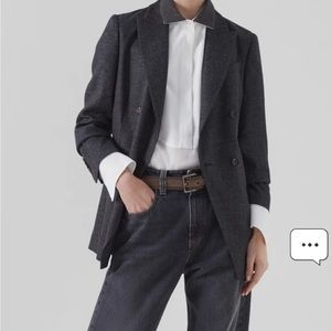 Brunello Cucinelli blazer grey melange size 42